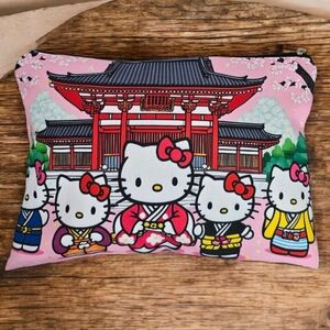 Hello Kitty Multicolor Kimono Make-Up Pouch/Organizing Pouch